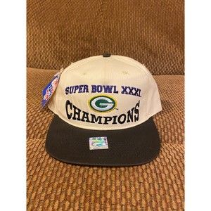Vintage 1997 Green Bay Packer Super Bowl 31 XXXI Champions Snapback Hat